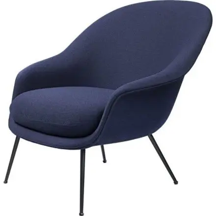 Gubi BAT Lounge Lænestol - Lav Ryg/krom stel - Stole