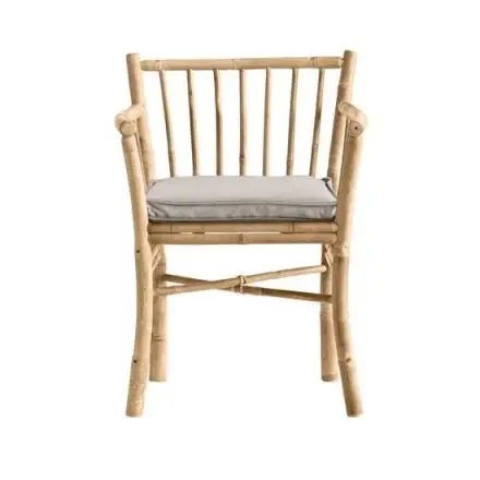 Tine K Home - Bambus Spisebordsstol med armlæn - Havemøbler